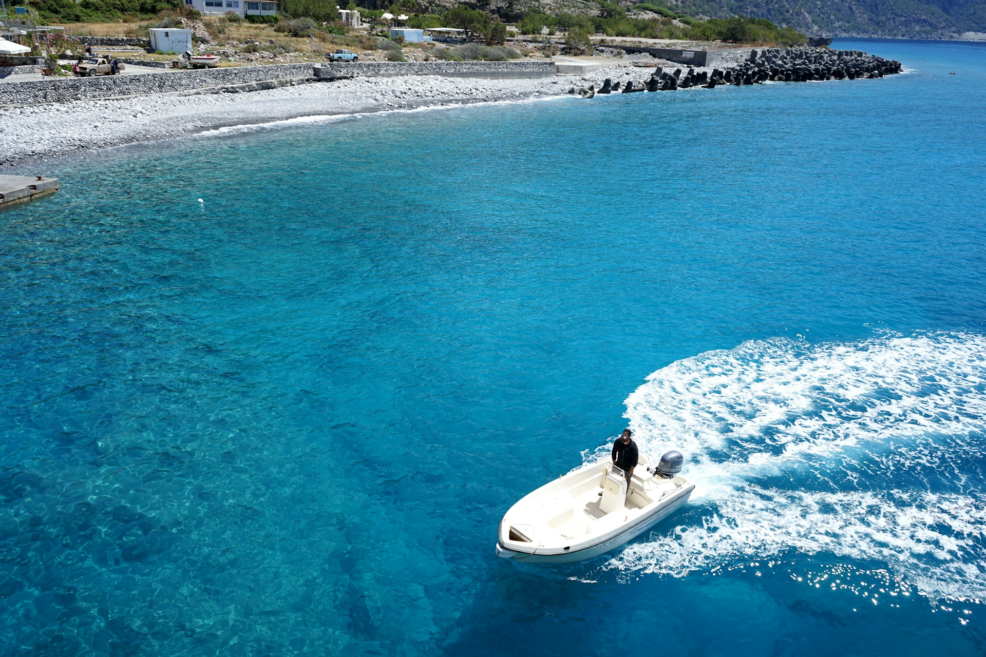 Agia Roumeli-stranden på Kreta