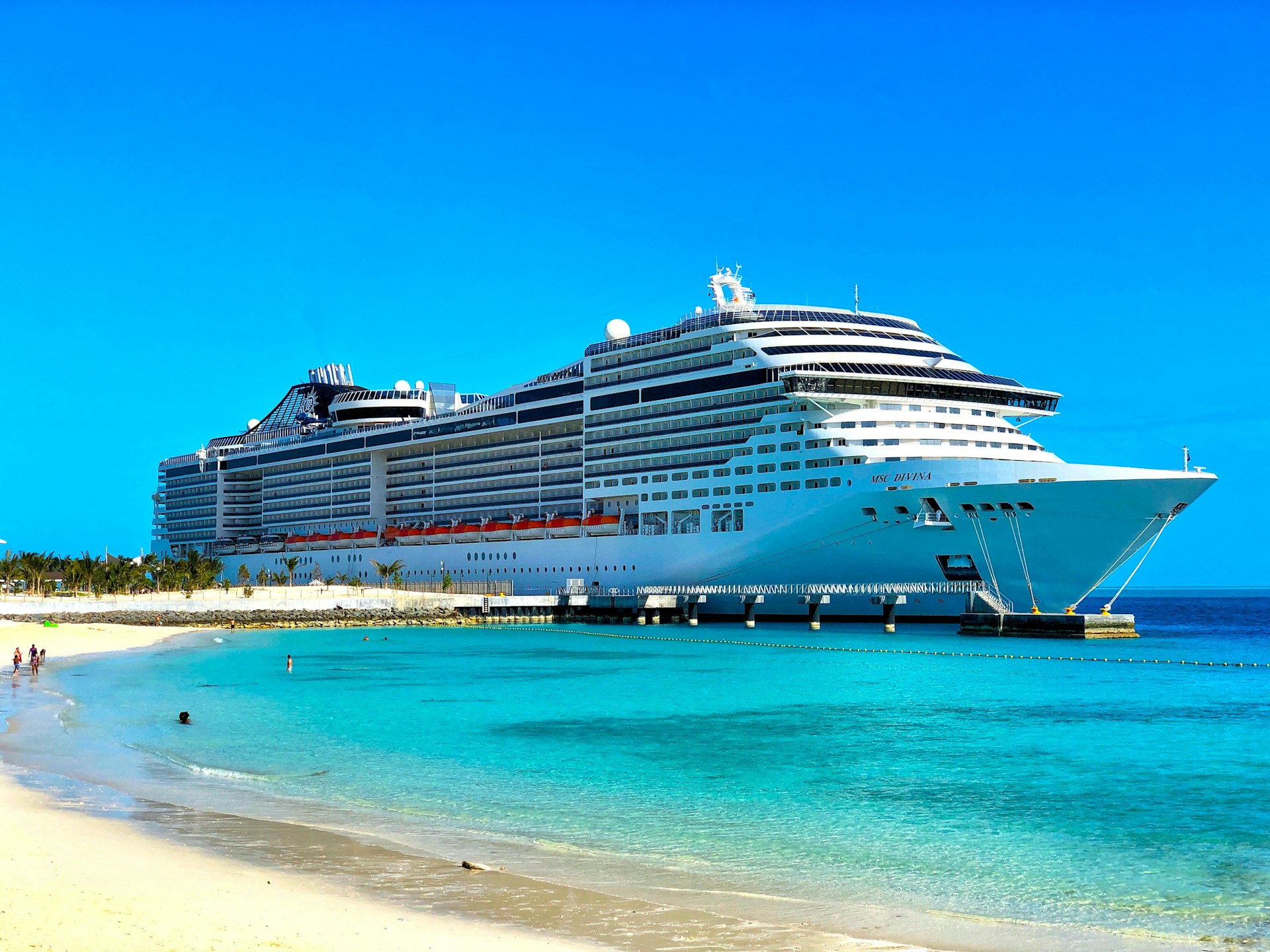 Cruiseskip i Bahamas