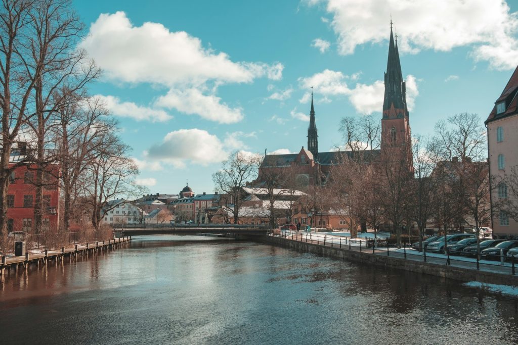 Domkirken i Uppsala i Sverige
