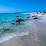 Elafonissi-stranda på Kreta