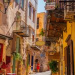 En gate i Chania på Kreta