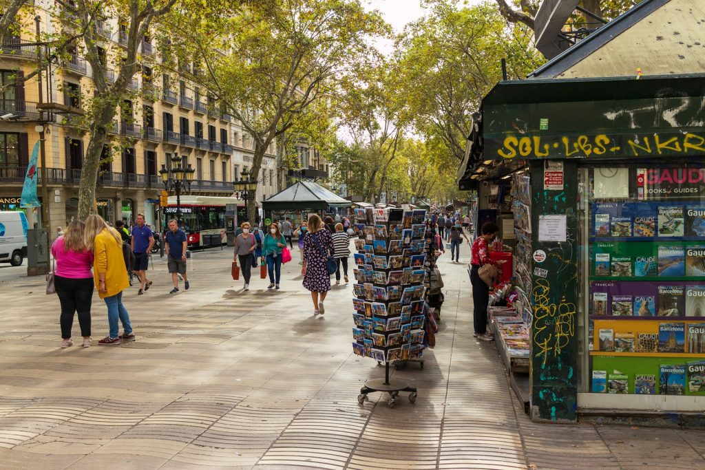 La Rambla i Barcelona