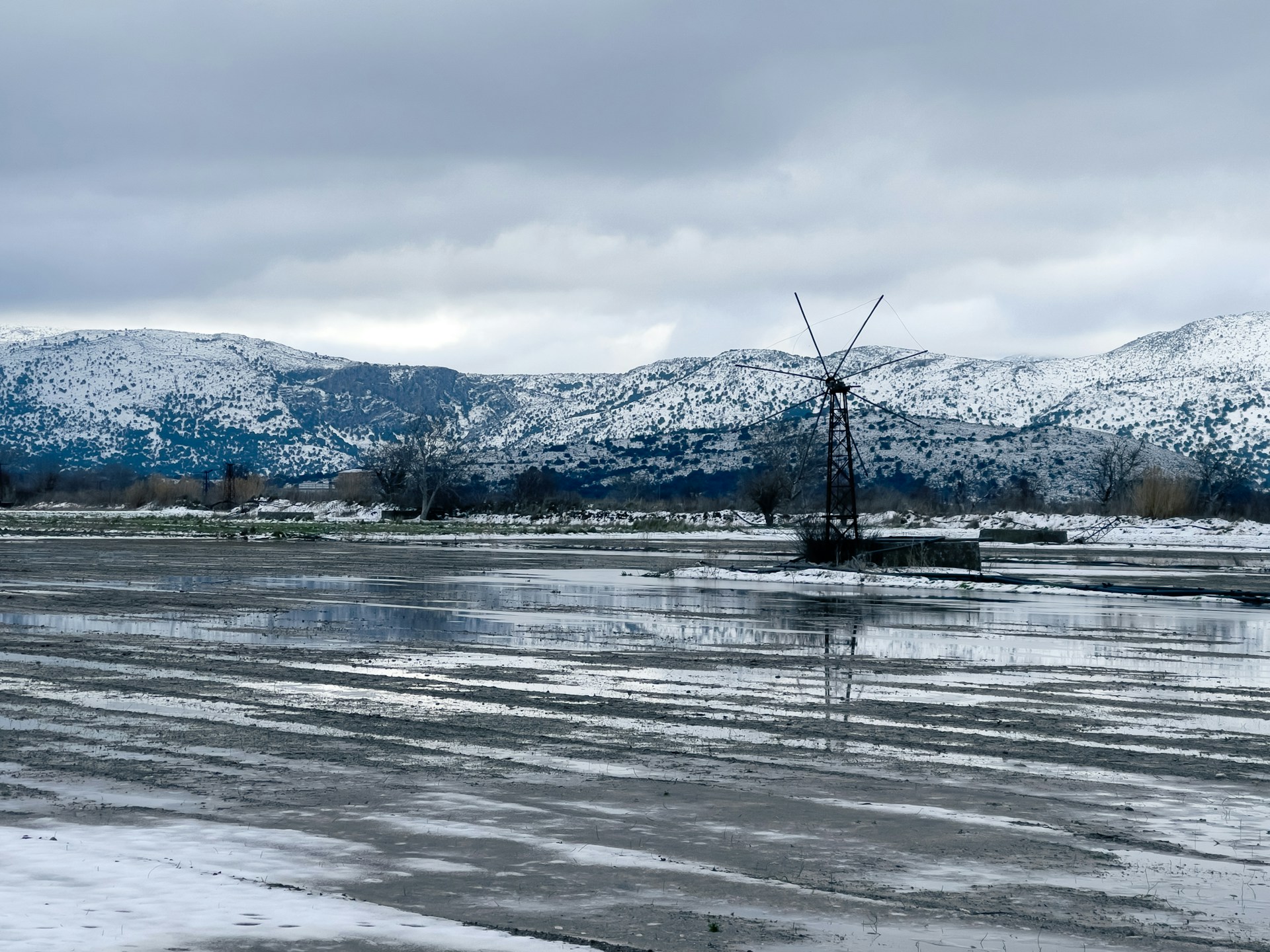 Lassithi-platået på Kreta har ofte snø