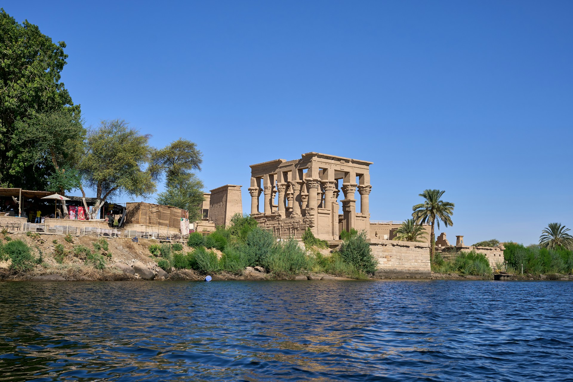 Philae-tempelet langs Nilen i Egypt
