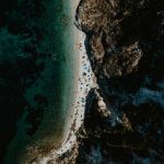 Strand på Elba i Italia