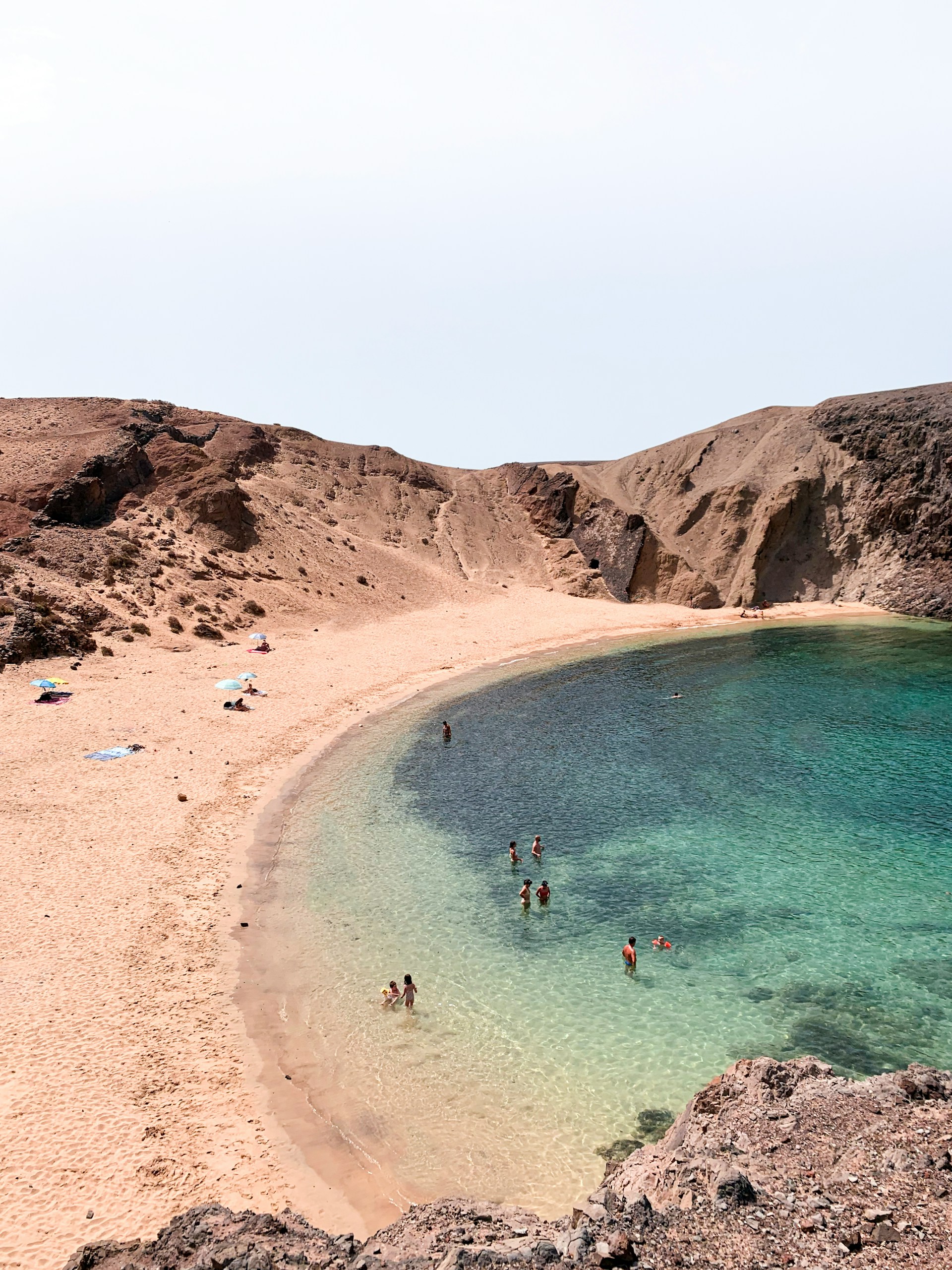 Stranden Playa de Papagayo på Lanzarote
