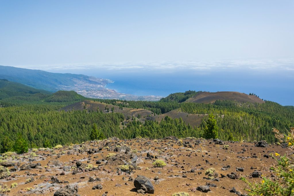 Utsikt fra fjell på La Palma