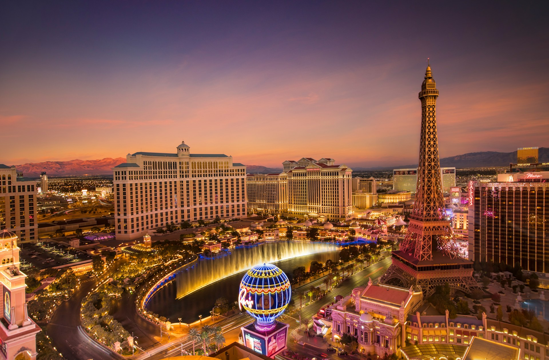 Guide: De beste restaurantene i Las Vegas Utsikt over The Strip i Las Vegas