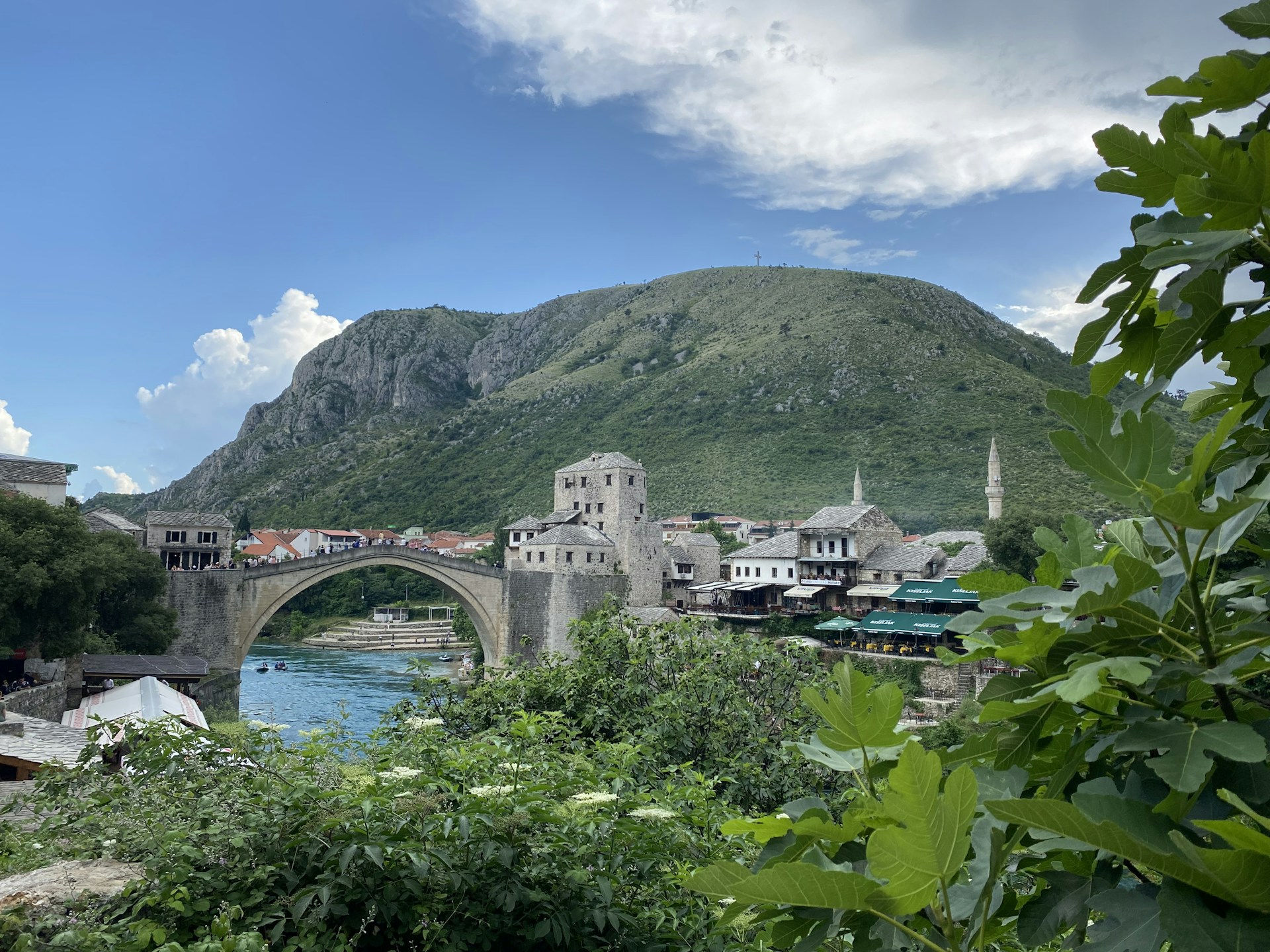 Broen i Mostar i Bosnia-Hercegovina