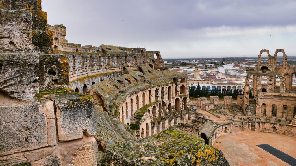 Det romerske amfiteateret i El Djem i Tunisia