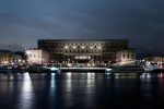 Kungliga slottet i Stockholm på kvelden