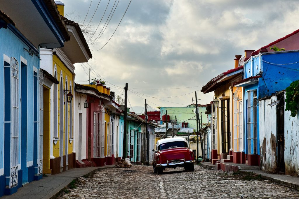 En gate i Trinidad på Cuba
