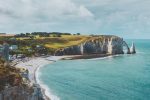 Étretat i Normandie-regionen i Frankrike