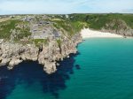 Porthcurno i Cornwall i Storbritannia