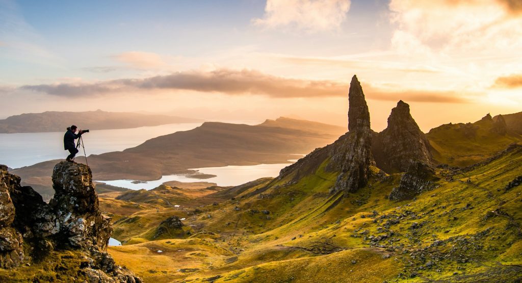 The Old Man of Storr på Isle of Skye