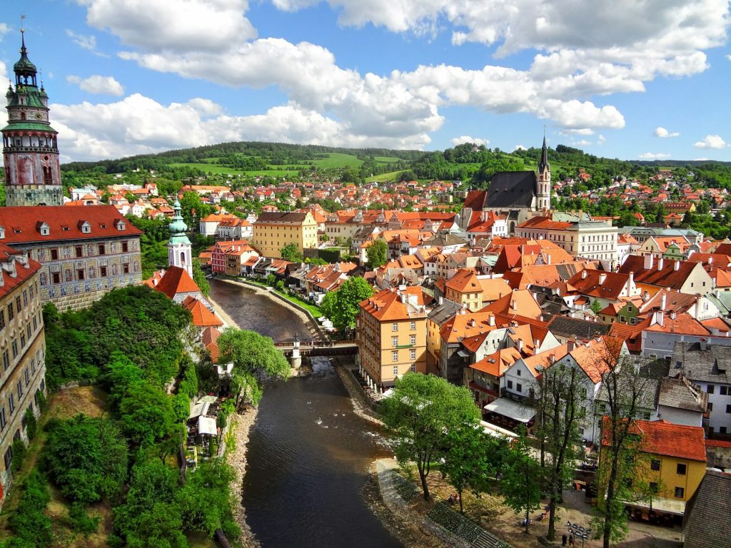 Český Krumlov i Tsjekkia