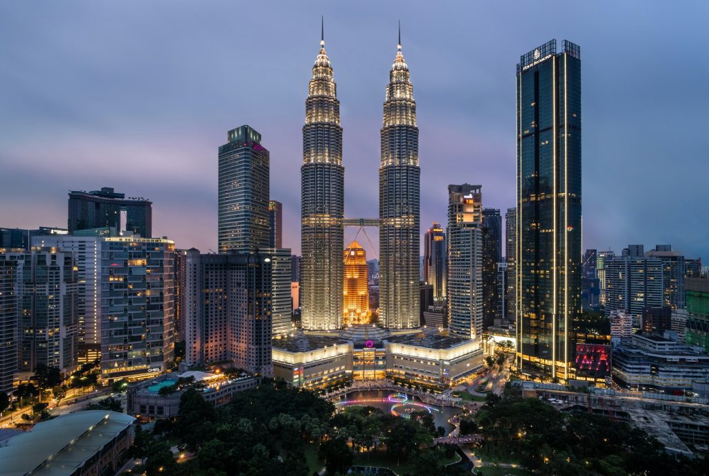 Petronas Towers i Kuala Lumpur i Malaysia