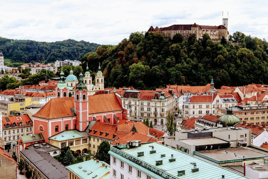 Hovedstaden Ljubljana i Slovenia