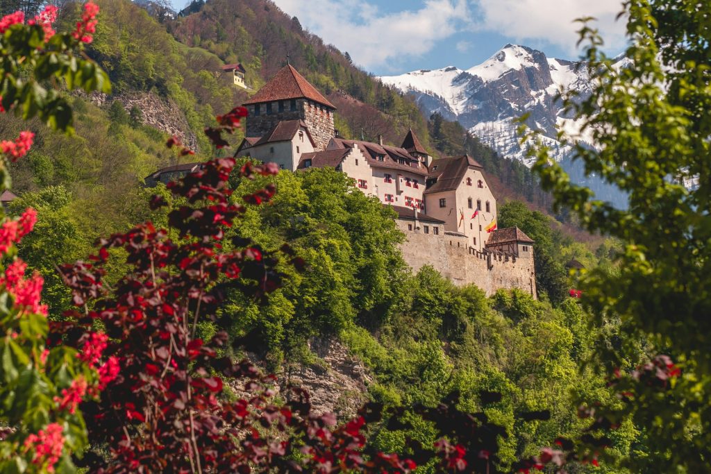 Vaduz-slottet i Liechtenstein